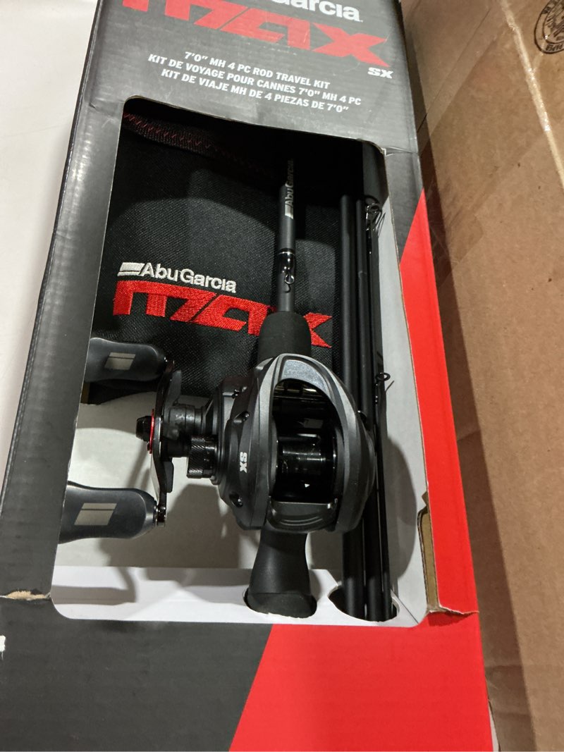 Condition photo showing Good Condition for abu garcia max sx low profile baitcast reel and fishing rod combo max sx (new model 7' - medium heavy - 4 - left