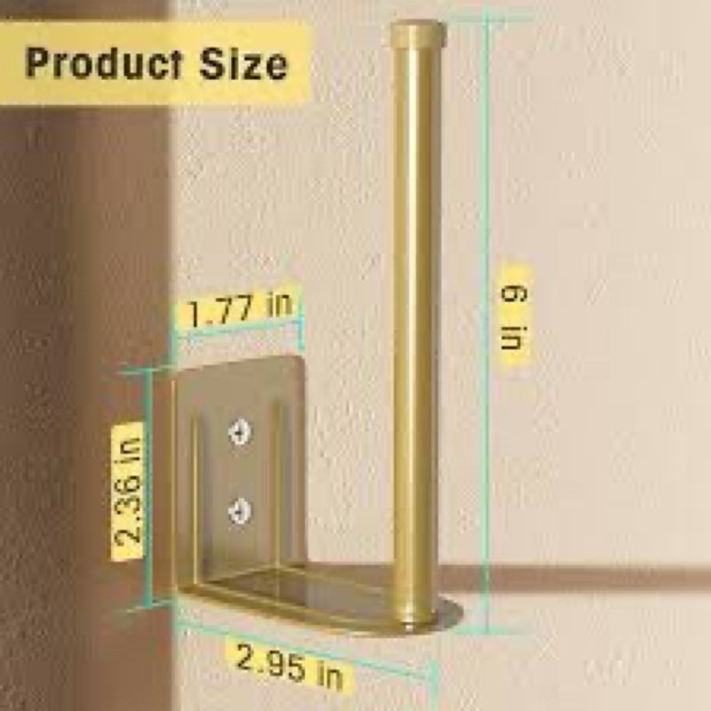 Durmmur 2 pack closet gold 6in