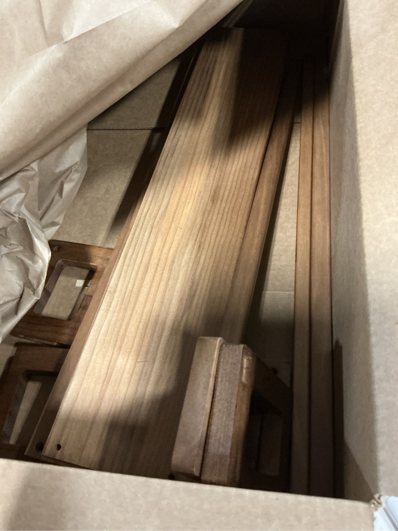 Condition photo showing As Is for upgraded thick floating shelves, solid wood bookshelf for wall, floating book shelves use as wall shelves for bedroom, kids room, nursery, books, spice rack & decor – dark walnut brown walnut brown 15.75 inch