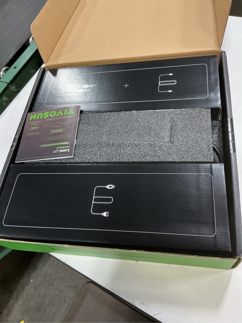 Condition photo showing Good Condition for vivosun lumalight 150w led grow light, full spectrum plant light, smart dimmable & high ppfd for indoor plants seedling vegetables bloom, fits 2.7×2.7/3×3 grow tents 2.7x2.7 150w