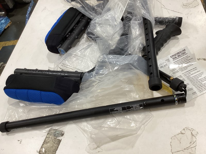 Condition photo showing As Is for spring assist crutch