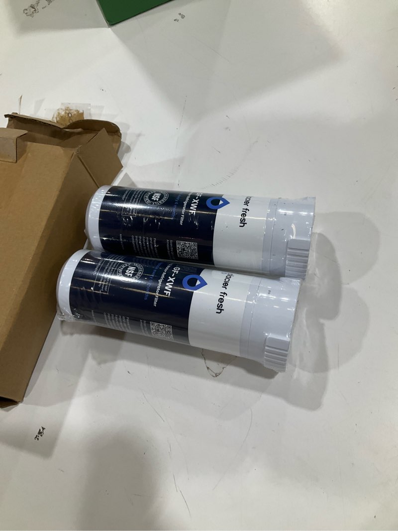 Condition photo showing New/Like New for glacier fresh xwf replacement for ge xwf refrigerator water filter pack of 2 (not for xwfe) standard 2 count (pack of 1)
