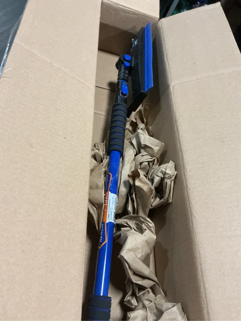 Condition photo showing As Is for subzero 14450 54” power-force snow broom and ice scraper bundle for car, jeep, suv, truck 54"