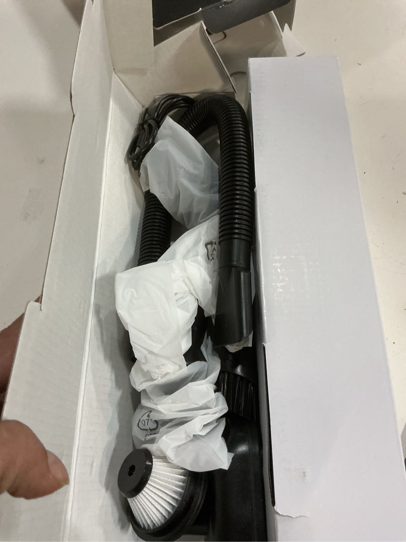 Condition photo showing Good Condition for car vacuum, handheld vacuum cordless with 21000pa powerful suction & 3 modes, 4-in-1 portable hand held mini vacuum cleaner rechargeable, ultra light for car home office (black)