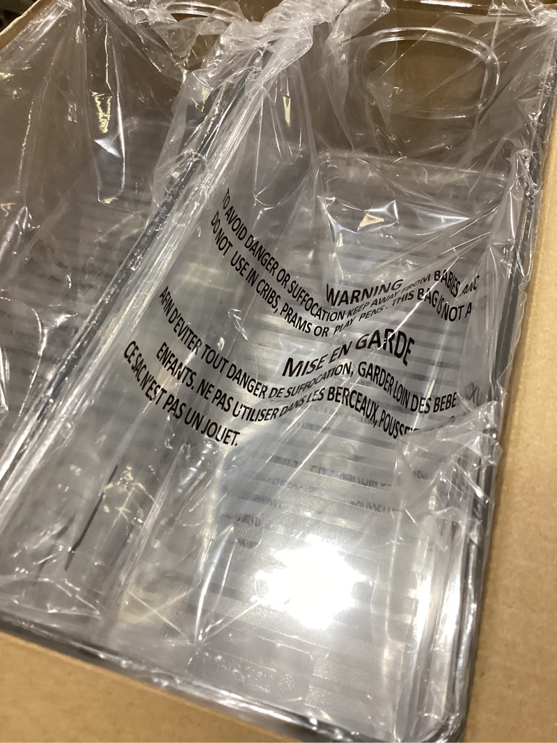 Condition photo showing Good Condition for ClearSpace Plastic Pantry Organization and Food Storage Bin – Great Kitchen Organization and Kitchen Storage – Fridge Organizer Bins– 8 Pack