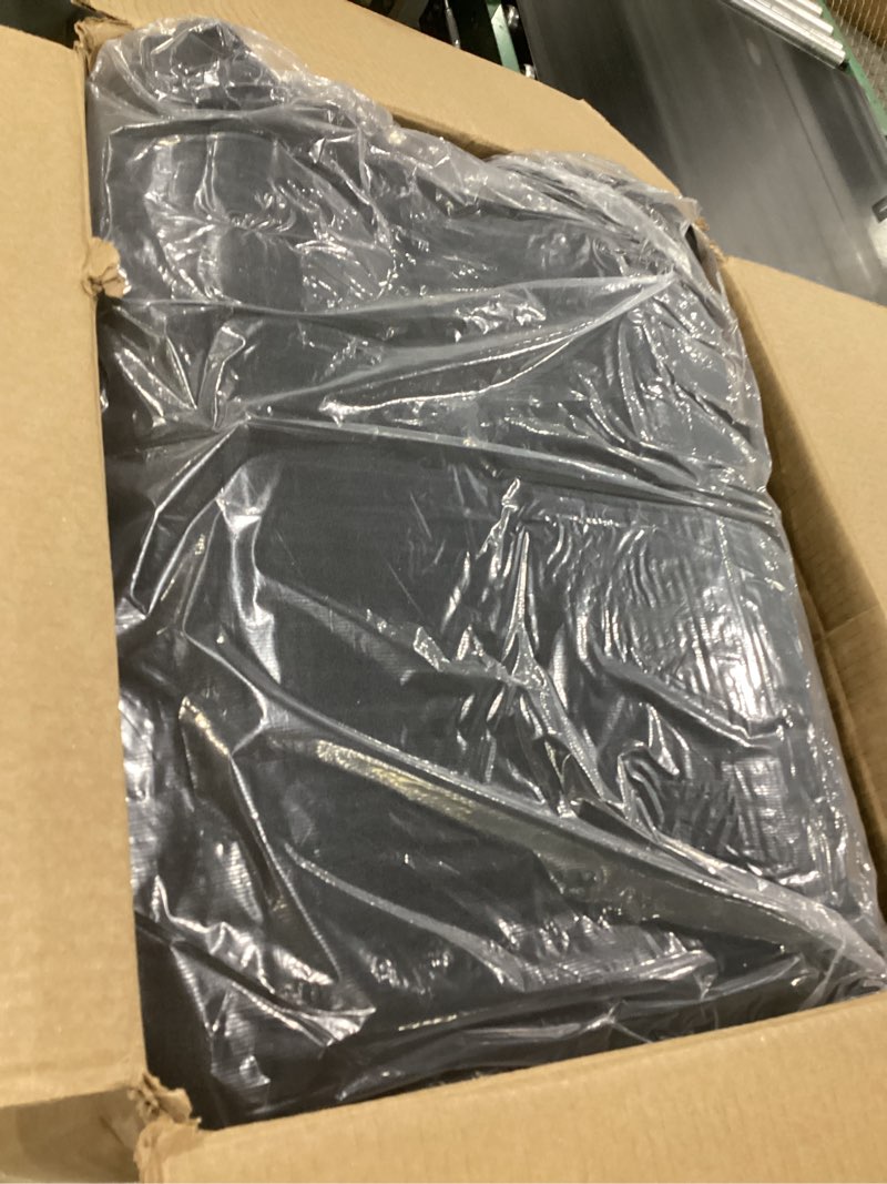 Condition photo showing New/Like New for Hearth & Harbor Upholstered Full Headboard - Easy Assemble Channel Stitched Headboard Full Size - Wall Mounted Headboards with 3D Soundproof Wall Panels Peel & Stick Floating Headboards, Black Full 11-black