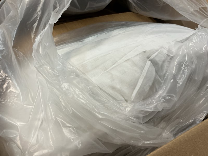 Condition photo showing As Is for easeland king size mattress pad pillow top mattress cover quilted fitted mattress protector cotton 8-21" deep pocket cooling topper (78x80 inches, white) white king