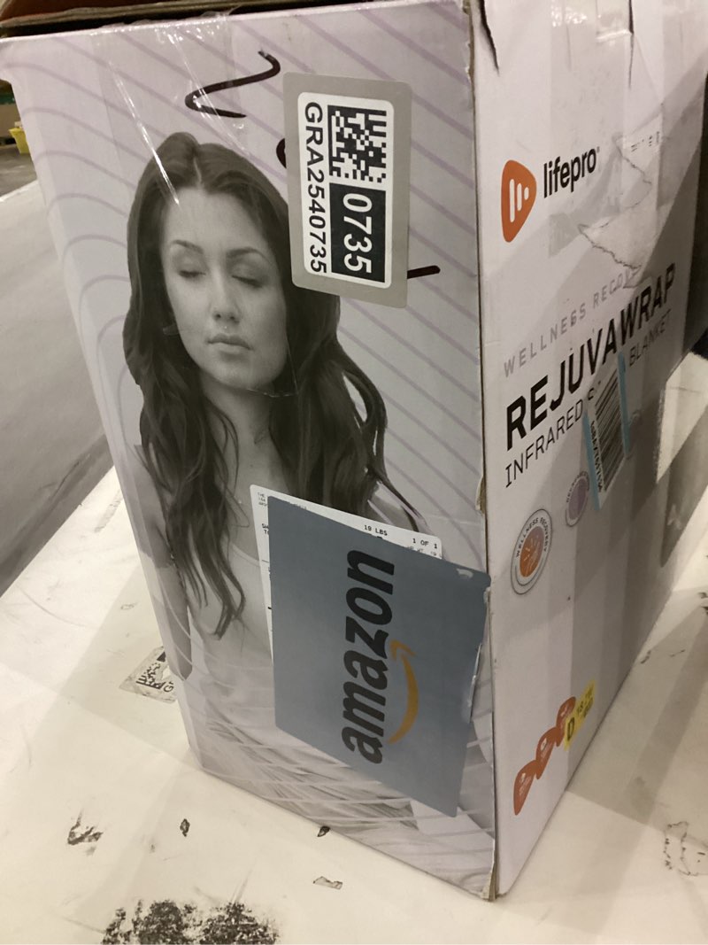 Condition photo showing New/Like New for Lifepro Infrared Sauna Blanket for Detox & Relaxation – Low EMF Carbon Fiber Heating, 9 Temp Levels, 5 Colors – Portable Full Body Sauna Blanket Infrared with Waterproof Interior & Carry Bag Black