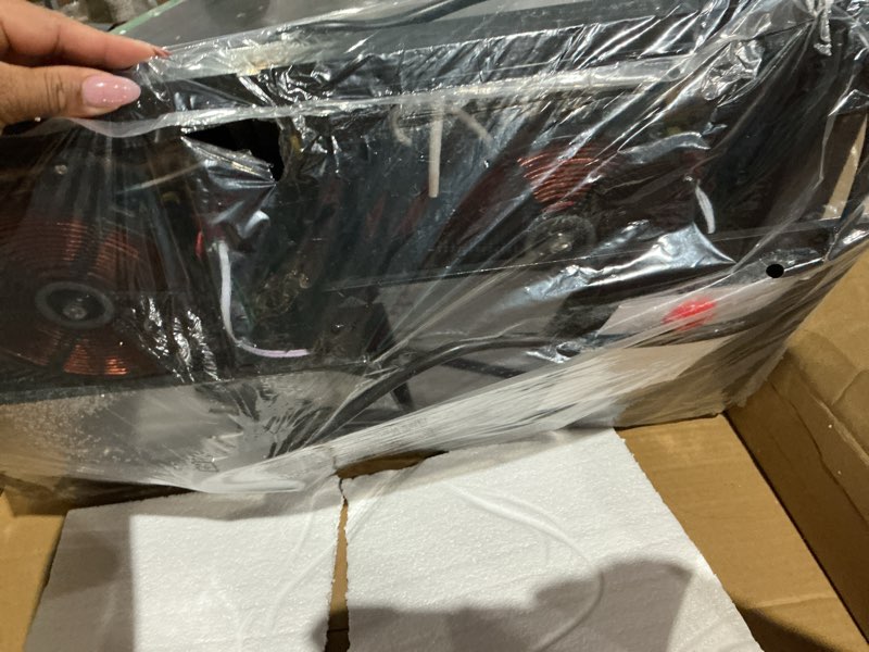 Condition photo showing As Is for double induction cooktop,portable induction cooker with 2 burner independent control,ultrathin body,10 temperature,1800w-multiple power levels,3 hour timer,safety lock