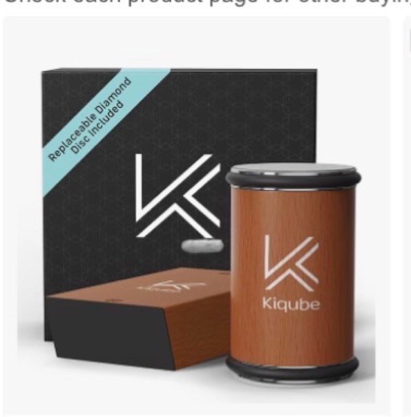 Kiqube Rolling Knife Sharpener - Easy Rolling Sharpener for Kitchen Knives - 15° & 20° Angles - Diam