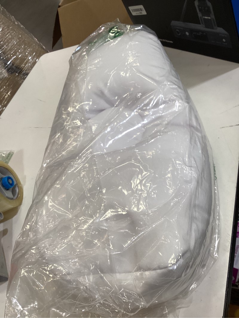 Condition photo showing Good Condition for remedy microbead pillow - moldable and temperature regulating cushion ergonomic pillow - supports head, neck and shoulders for restful sleep and travel - (white)