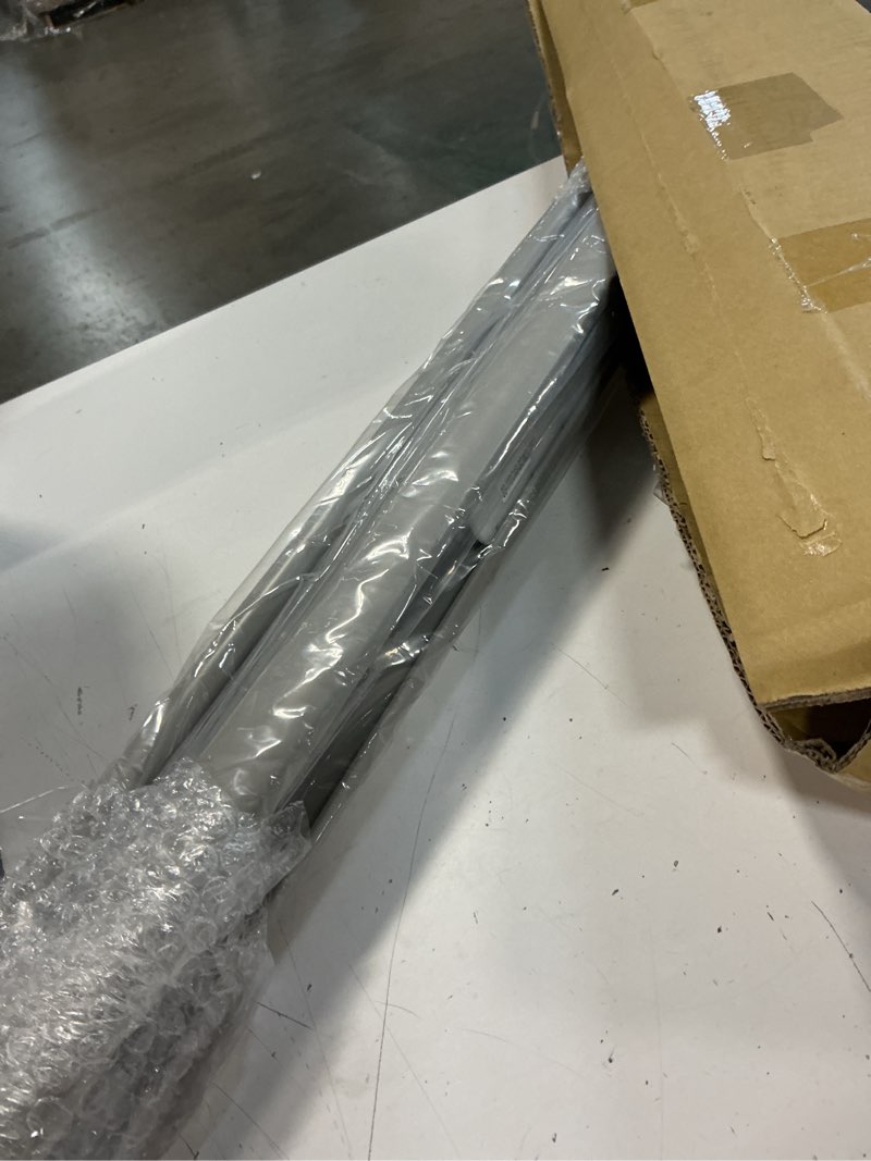 Condition photo showing Good Condition for dez furnishings cordless 1" light filtering pleated shade, fabric, 27" w x 48" h, silver gray silver gray 27"w x 48"h