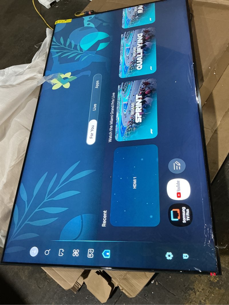 Condition photo showing New/Like New for working verified . samsung 85-inch class qled q7f series samsung vision ai smart tv (2025 model, 85q7f) quantum hdr, object tracking sound lite, q4 ai gen1 processor, 4k upscaling, gaming hub, alexa built-in