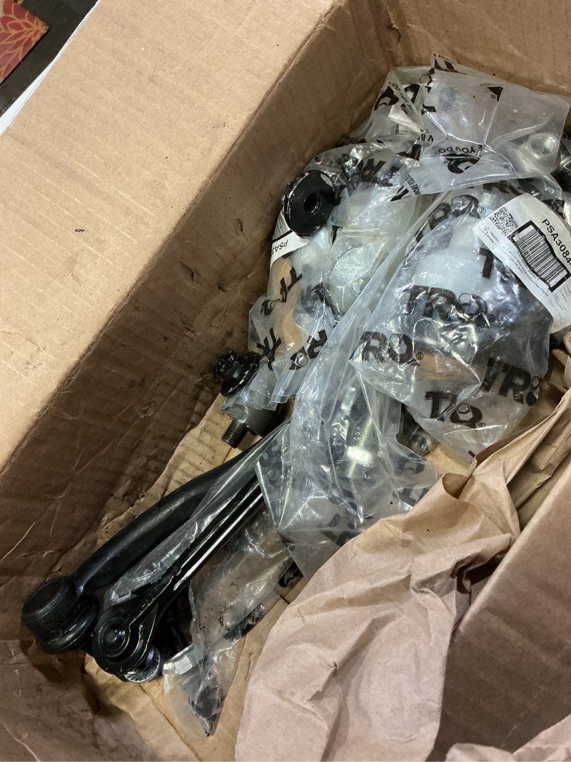 Condition photo showing As Is for trq front steering and suspension kit tie rods ball joints sway bar links compatible with 2011-2017 lexus ct200h 2010-2015 toyota prius 2012-2015 toyota prius plug-in psa73474