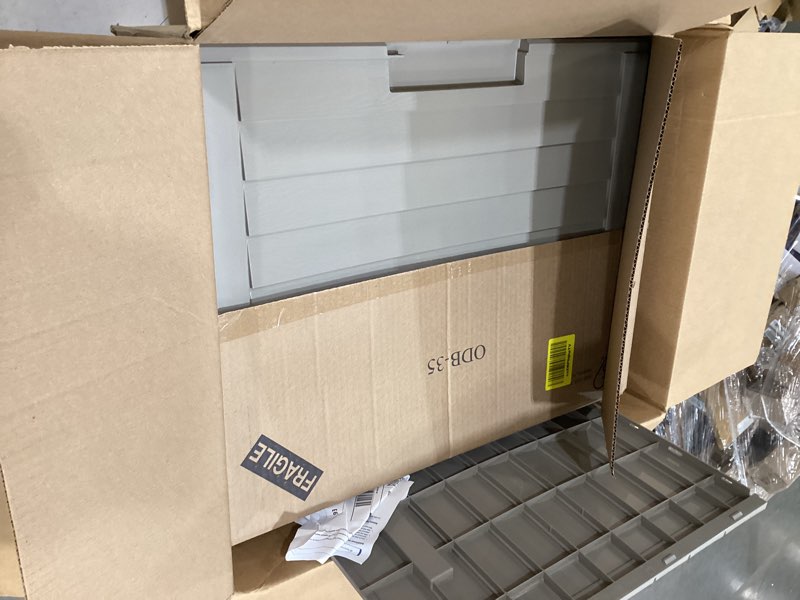 Condition photo showing Good Condition for iris usa 35-gallon outdoor deck delivery storage box, lockable & uv-protected, weather-resistant patio storage for cushions, garden tools & packages, waterproof resin, durable & stylish design - beige