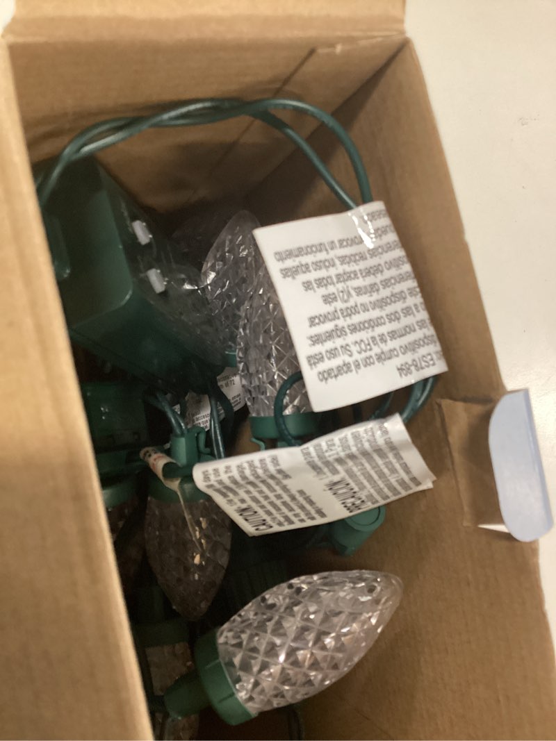 Condition photo showing As Is for Holiday Living Indiana Christmas Lights