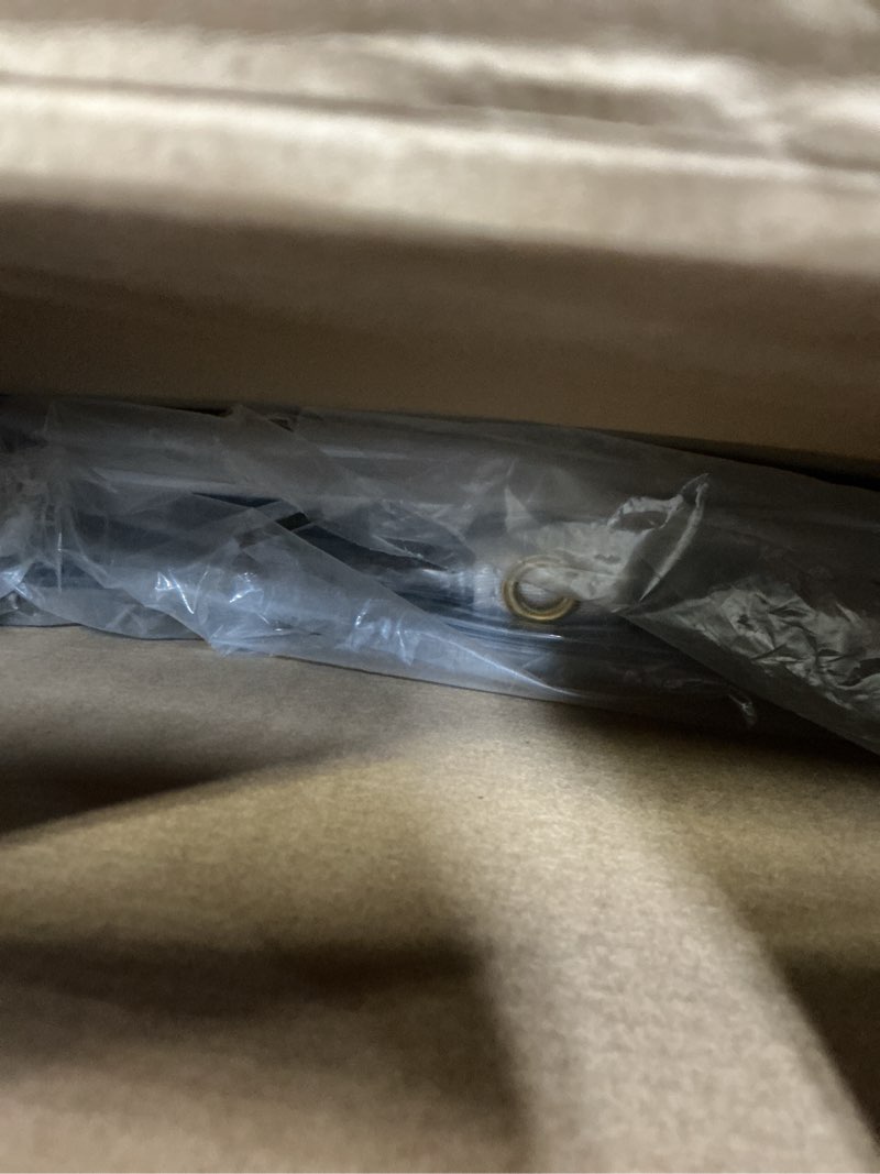 Condition photo showing Good Condition for 8' x 16' Clear Vinyl Tarp - Super Heavy Duty 20 Mil Transparent Waterproof PVC Tarpaulin with Brass Grommets - for Patio Enclosure, Camping, Outdoor Tent Cover, Porch Canopy - by Xpose Safety 20 Mil 8 Feet x 16 Feet