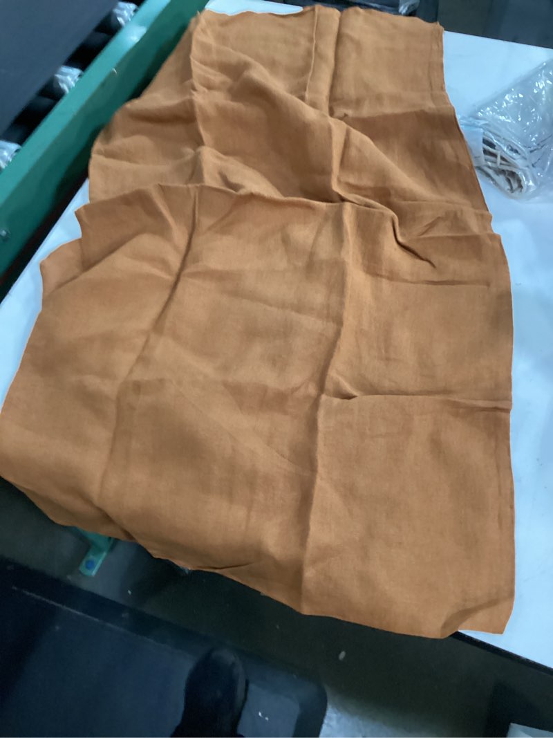 Condition photo showing As Is for european linen pillowcase set 2 terracota king