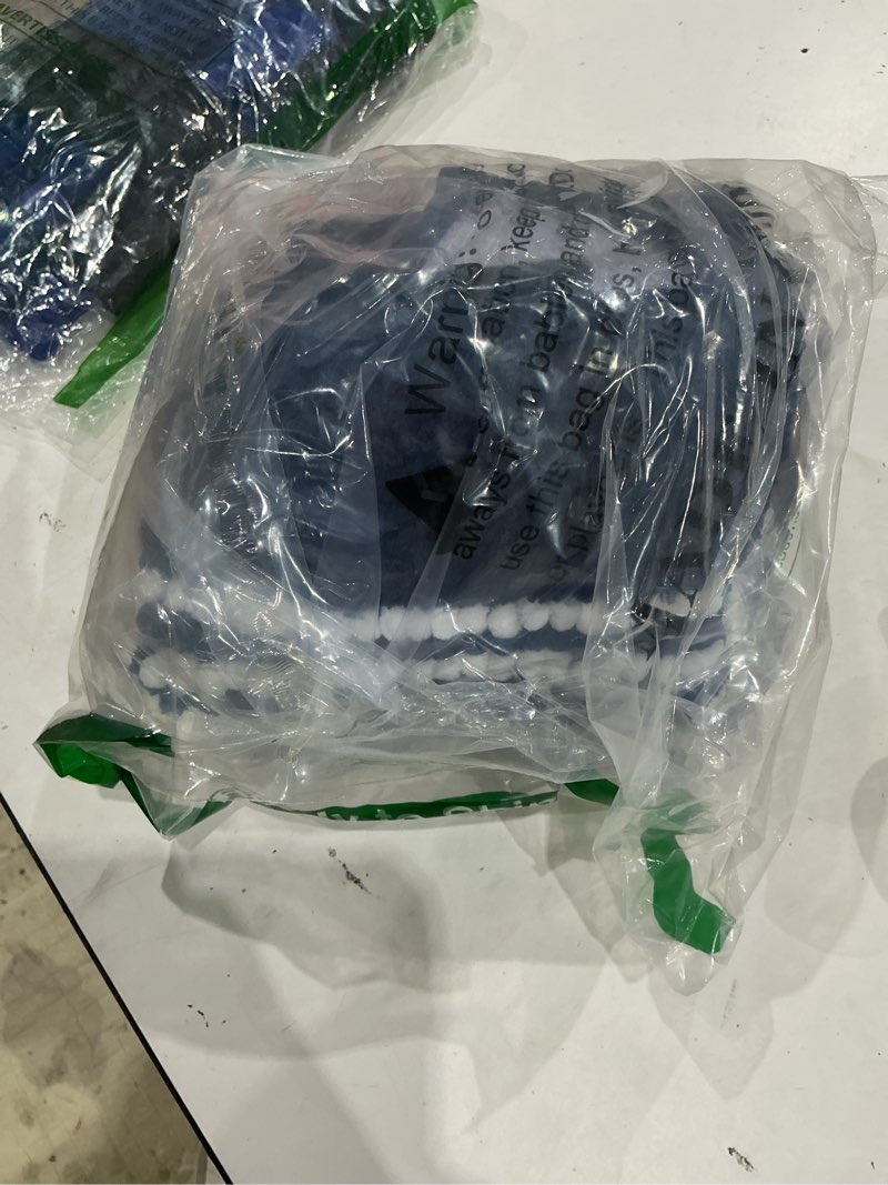 Condition photo showing Good Condition for bathroom rugs 17x24 extra soft absorbent bath mat chenille non slip shower mat rubber backing machine washable bath mats for bathroom shaggy blue bath rugs for tub, hallway navy blue 17''x24''