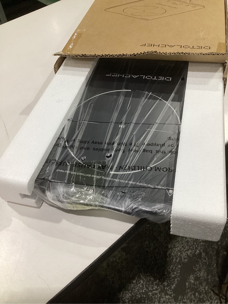 Condition photo showing Good Condition for induction hot plate, 1800w hot plate electric cooker, 10 temperature setting, led sensor touch, kids safety lock, auto-off & pan detection, induction burner with timer