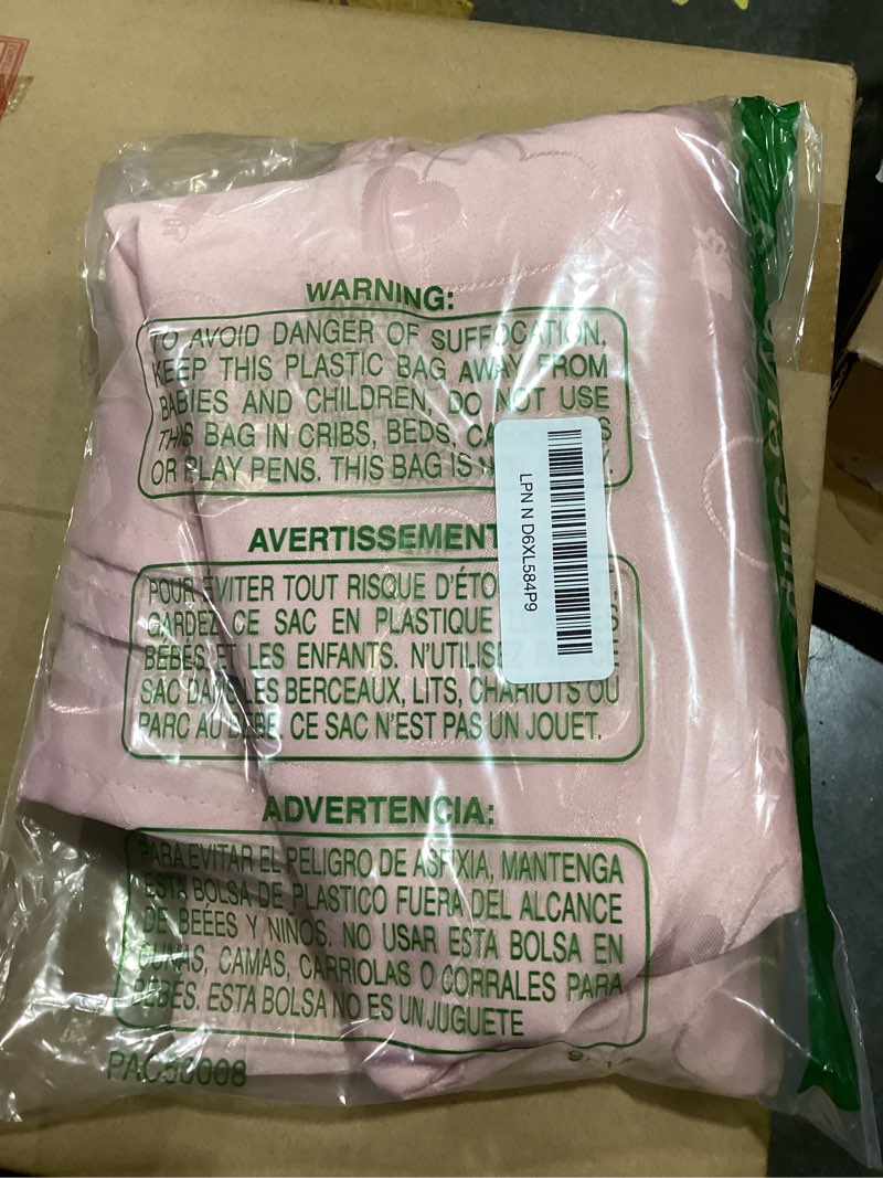 Condition photo showing Good Condition for sastybale pink 60x84 inch rectangular tablecloth, luxury satin fabric with heart embossed pattern, elegant reusable table cover for mother's day dinner, romantic date, wedding, party & dining pink 84" x 60" (rectangular)