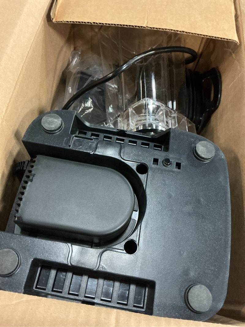 Condition photo showing As Is for Blender with Self-Cleaning & 20oz Grinder - 1400W Countertop Blender for Smoothies, 68oz Dishwasher Safe Jar, Crushes Ice & Frozen Fruits, Multi Speeds & Pulse, Black