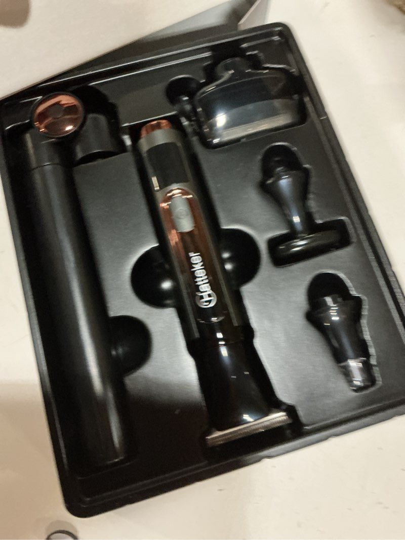 Condition photo showing New/Like New for hatteker upgraded mens electric back shaver body grooming kit body trimmer facial,arm,chin beard trimmer cordless hair clipper with adjustable extension handel waterproof led display