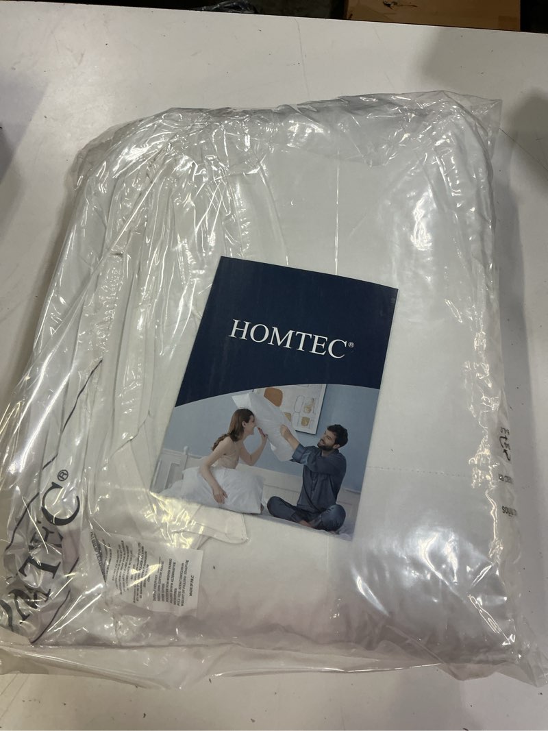 Condition photo showing Good Condition for duvet insert cotton comforter full size white down alternative duvet insert 100% cotton shell quilted fluffy comforter lightweight all season 4 corner tabs durable breathable noiseless white full