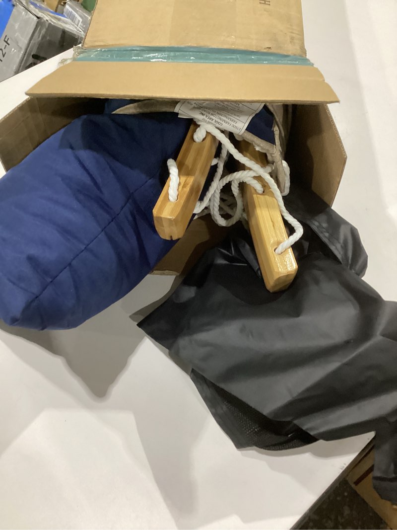 Condition photo showing As Is for suncreat tree hammocks for outside, portable hammocks with carrying bag, gray pattern a-grey pattern
