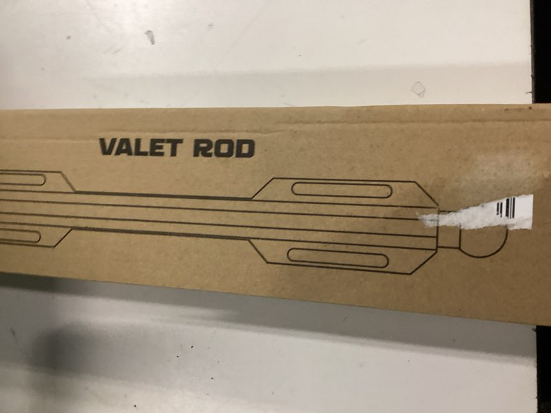 Condition photo showing New/Like New for Valet Rod For Closet Pull Out, Heavy Duty Adjustable Valet Rod For Closet, Laundry Room, Bedroom, Bathroom (Black)