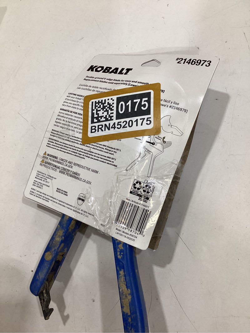 Condition photo showing As Is for kobalt cutter 1-1/4-in pvc cutter