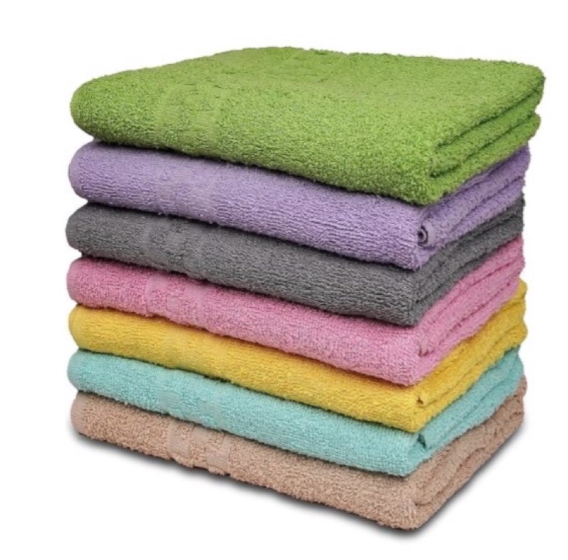 Asorted Towel in different colors and size 6 pcs 
