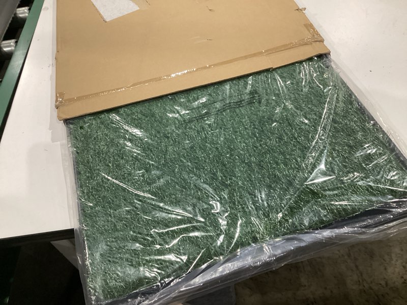 Condition photo showing Good Condition for artificial grass puppy pee pad for dogs and small pets - 20x25 reusable 4-layer training potty pad with tray - dog house and pet supplies by petmaker medium 4-layer system