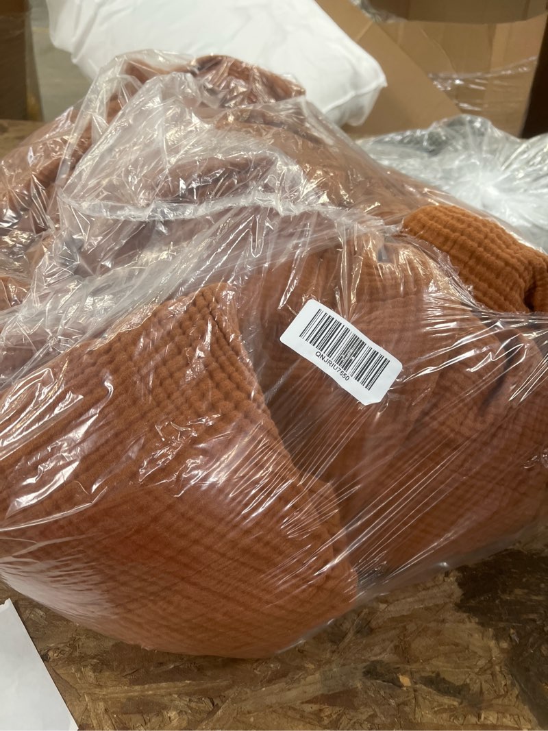 Condition photo showing Good Condition for organic airy gauze duvet cover set, king/cal king, terracotta