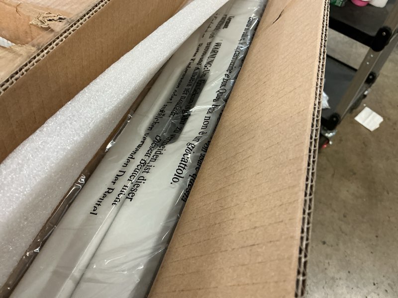 Condition photo showing New/Like New for elevon folding table set with 6 white folding chairs,6 feet heavy duty fold-in-half utility table se