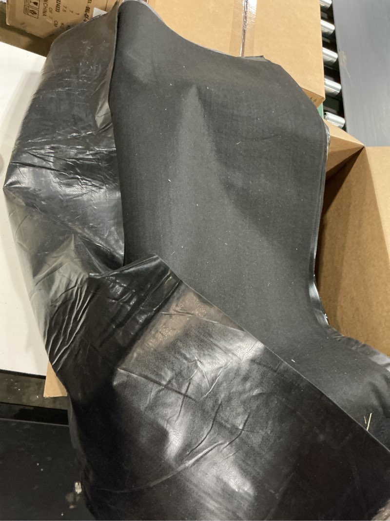 Condition photo showing As Is for large pond liner underlayment - 20 x 25 feet - non woven geotextile landscaping fabric with 25 u-pin garden staples - perfect for fish koi and preformed ponds fountains waterfalls