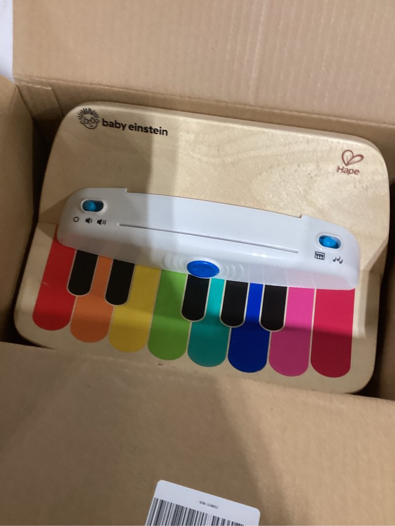 Condition photo showing Good Condition for Baby Einstein and Hape Magic Touch Wooden Toy Piano, Montessori Musical Learning Toy for Babies and Toddlers 6mo+