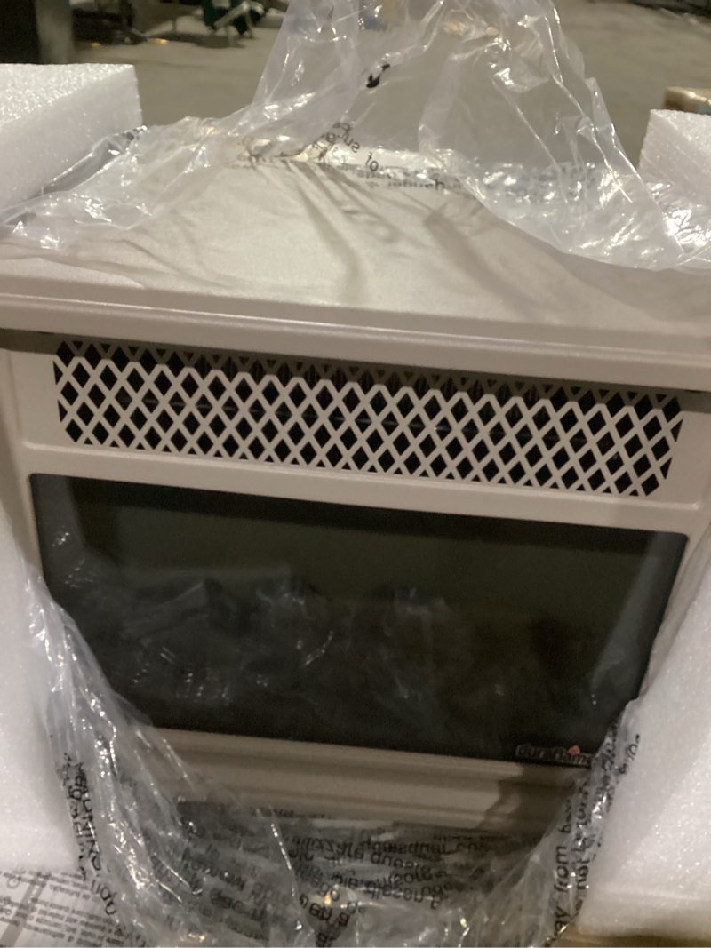 Condition photo showing Good Condition for Duraflame tabletop electric fireplace with flame effect french gray