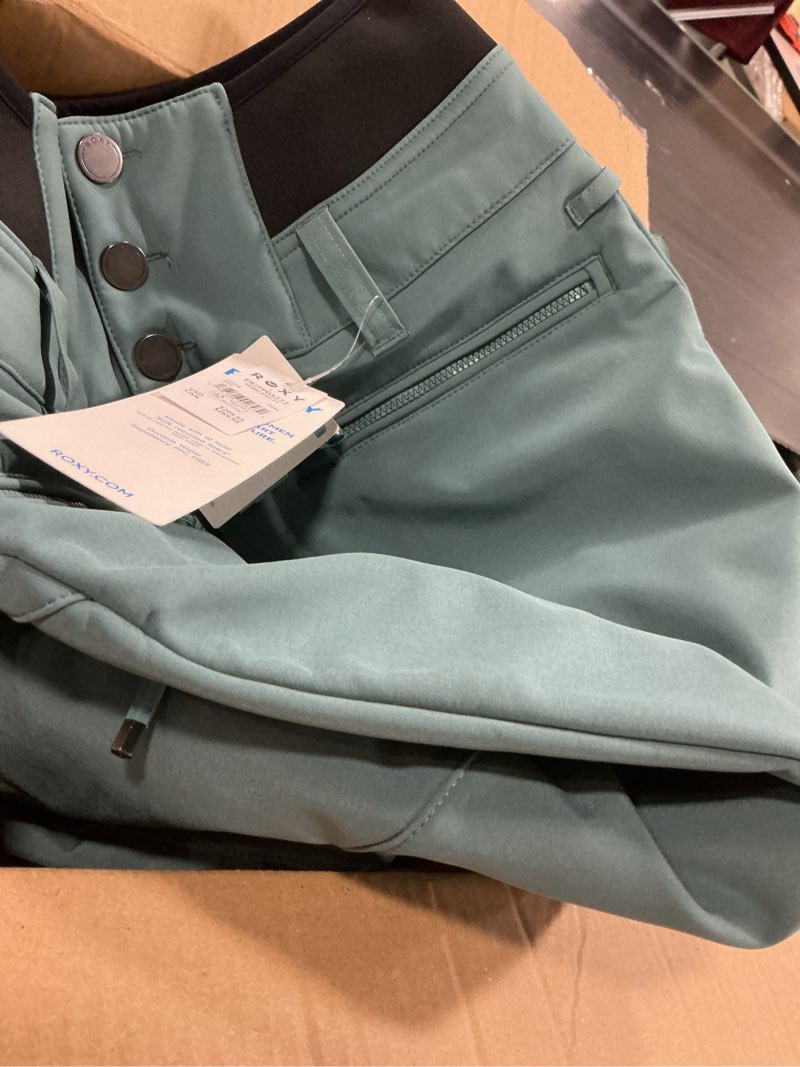 Condition photo showing Good Condition for Roxy womens Rising High Ski Pant – 15k Waterproof Stretch Snow Pant, Skinny Fit, Pfas-free Small Sea Pine