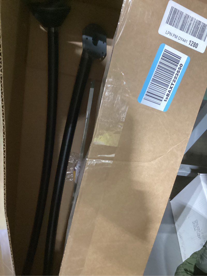 Condition photo showing Good Condition for iDesign Curved Metal Shower Curtain Rod, Adjustable Customizable Curtain Rod for Bathtub, Stall, Closet, Doorway, 41-72 Inches, Matte Black,79077