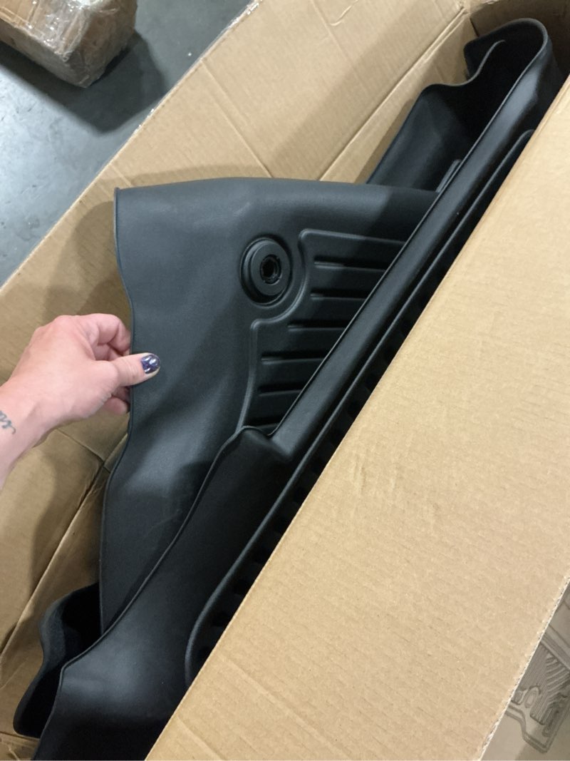 Condition photo showing Good Condition for oedro floor mats fit for 2019-2026 chevy silverado/gmc sierra denali 1500 & 2020-2026 silverado/sierra 2500hd/3500hd crew cab without rear underseat storage box, tpe all-weather car mats, black bench seat| crew cab| w/o underseat storage