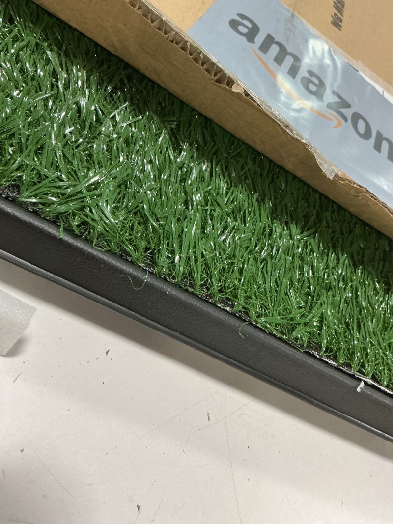 Condition photo showing Good Condition for Artificial Grass Puppy Pee Pad for Dogs and Small Pets - 16x20 Inch, Reusable 3-Layer Potty Training Pad with Tray - Dog House and Pet Supplies by PETMAKER Small 3-Layer System