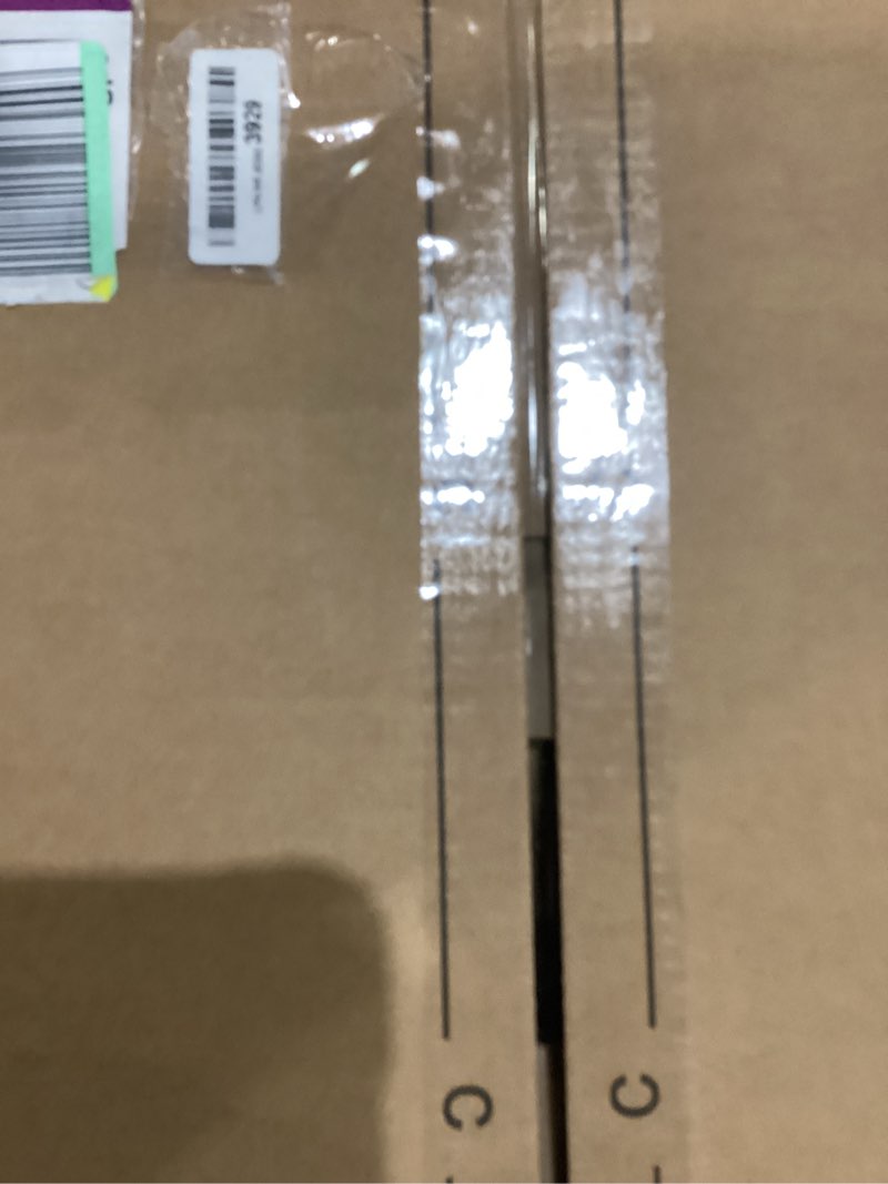 Condition photo showing As Is for Nightstand with Charging Station, End Table with 2 Fabric Drawers, LED Night Stand for Bedroom, Small Bed Side Table with USB Ports and Outlets for Living Room, Black, HETS02BK-1 Black Two-drawer