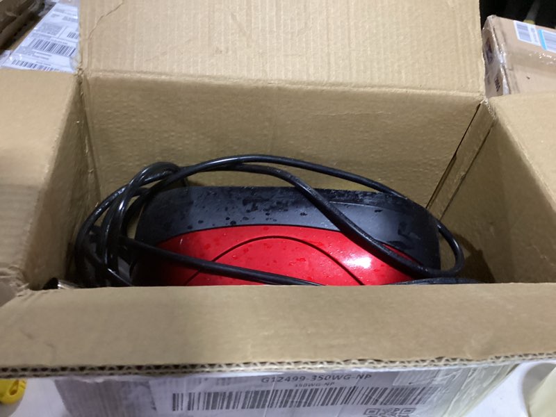 Condition photo showing As Is for ewbank ep170 complete cleaner, washer, scrubber, scourer, and polisher, interchangeable brushes and pads multi-use floor machine, 2200 rpm, lightweight, red, 8 pound