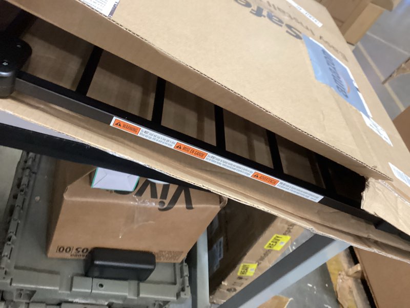 Condition photo showing As Is for safety 1st easy install 28'' walk thru gate, fits between 29'' and 38'', black, 1-pack,(ga105cblk) 1-pack 29" to 38" wide x 28" tall black