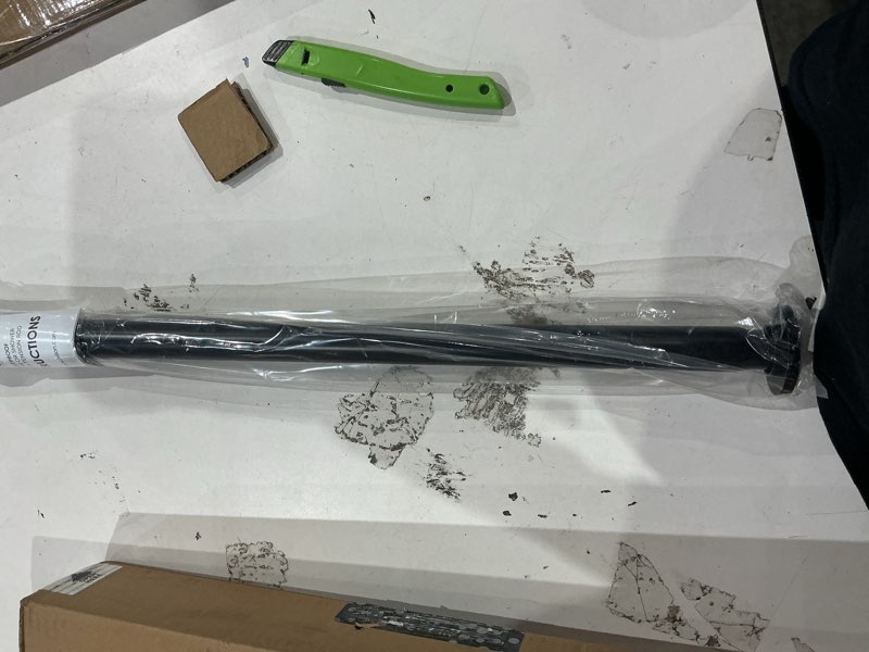 Condition photo showing New/Like New for ivilon tension curtain rod - spring tension rod for windows or shower, 24 to 36 inch. black 24" to 36" black