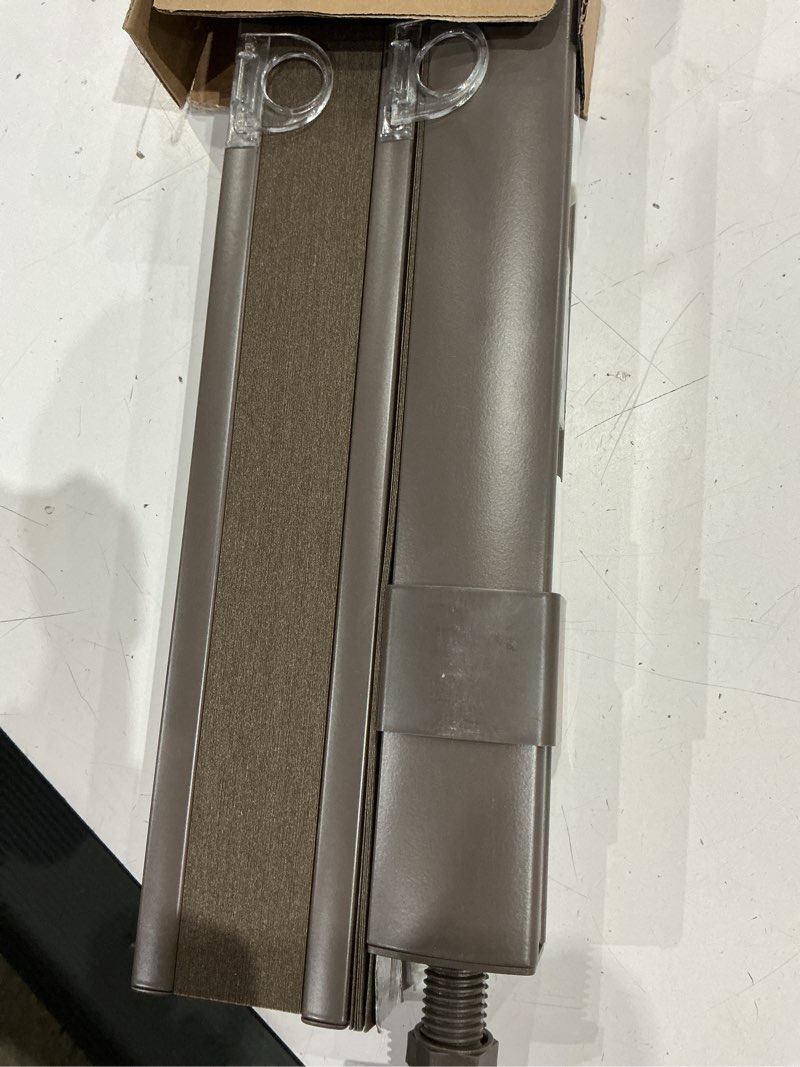Condition photo showing Good Condition for lazblinds no drill cordless cellular shades, 20" w x 48" h, dark coffee | top down bottom up (tdbu) honeycomb shades for home, blackout light blocking thermal insulation blinds for windows blackout - dark coffee 20" w × 48" h