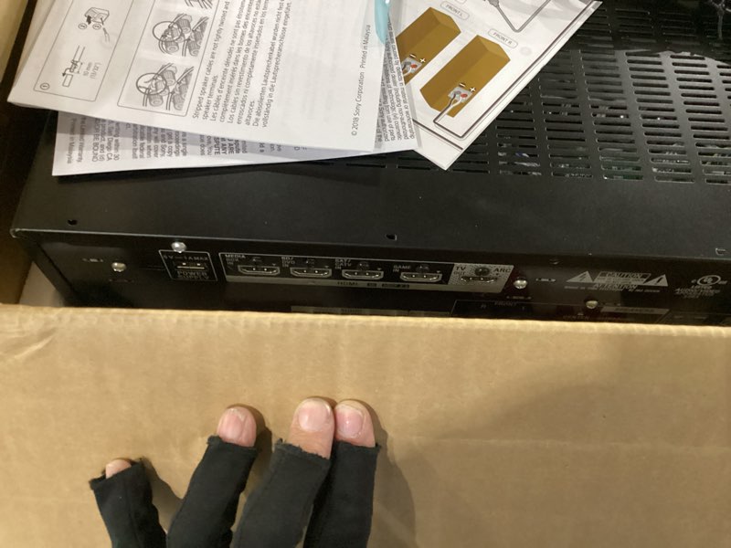 Condition photo showing As Is for not tested ****sony strdh590 5.2 channel surround sound home theater receiver: 4k hdr av receiver with bluetooth,black