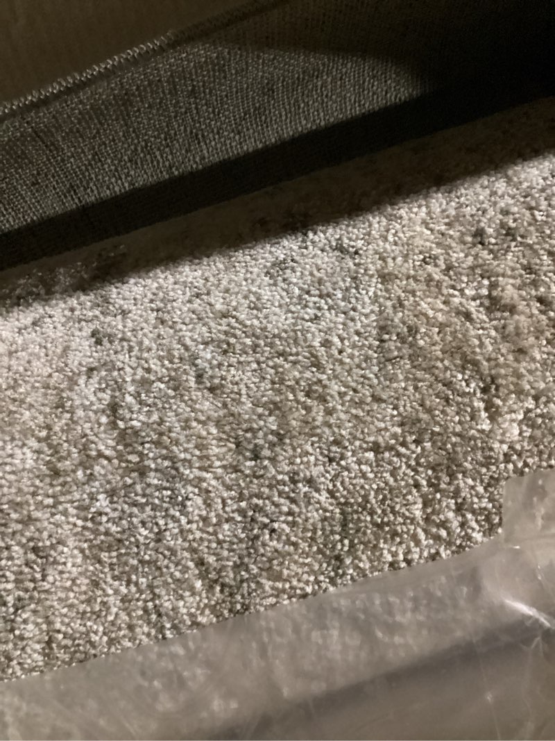 Condition photo showing Good Condition for Loloi Magnolia Home by Joanna Gaines Junie Collection JUE-02 Oatmeal/Smoke 2'-7" x 10'-0", .38 Pile Height, Runner Rug Oatmeal / Smoke 2'7" x 10' (Rectangular)