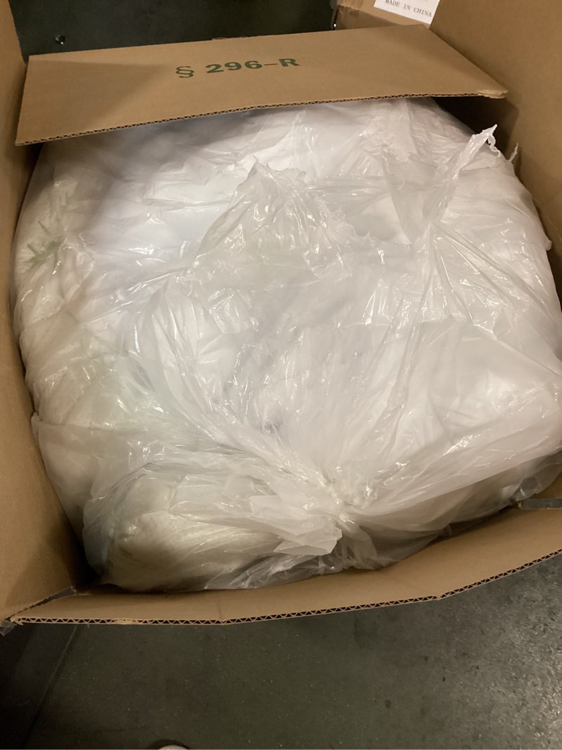 Condition photo showing As Is for Ultra Soft King Size Mattress Topper - Viscose Made from Bamboo Pillow Top Mattress Pad for Back Pain Relief - Naturally Cooling for Hot Sleepers, Green Green King